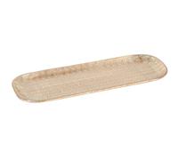 Bandeja para vela Marrakesch oriental de aluminio color dorado 30cm