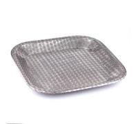 Bandeja para velas de aluminio Marrakesch oriental plateada