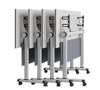 Bandeja plegable para laptop, mesa de conferencias, escritorio de entrenamiento móvil, mesa de reuniones, escritorio móvil para computadora para oficina y hogar, 180 cm de largo, juego de 4