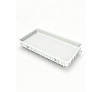 Bandeja recogecondensación para aire acondicionado con salida y abrazadera | Fabricada en una sola pieza con borde de 3 cm para recoger el agua de condensación(Tray Only,36.0x17.7in)