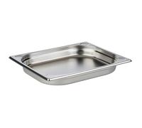 Bandeja rectangular con bordes redondeados. Acero Inoxidable de 32,5 x 26,5 x 4 cm