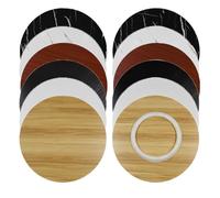 Bandeja redonda de madera de 70 cm, base suave y silenciosa, perfecta para cocina y comedor, ideal para entretenimiento, servir y decoración del hogar