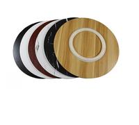 Bandeja redonda de madera para servir Lazy Susan de 20 pulgadas, plato giratorio para mesa de comedor, color blanco, ideal para entretener alimentos y decoración del hogar