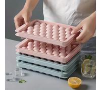 Bandeja Redonda para Cubitos de Hielo, Juego de 2 Piezas, 33 Cubitos de Hielo, Múltiples Bandejas para Cubitos de Hielo, Cubitos de Hielo Reutilizables, Sin BPA, Adecuado para Fiestas Two different