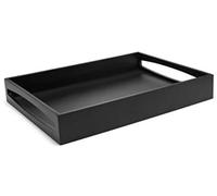 Leopold Vienna Bandeja de servir de madera negra 30 x 40 x 6 cm