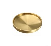 Bandeja Servir para acero Inoxidable Oro 19cm Base Antideslizante(17CM)