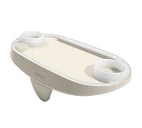 Bandeja Soporte Bebidas INTEX para Spa con Luces LED y 2 Posavasos, 45x26x16 Cm, Crema