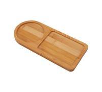 Bandeja - Tabla de Quesos Dividida | Platos de madera divididos, hoja de aperitivo segmentada, rústico de aperitivos para aperitivos de frutas Pan Queso Reunión familiar Picnic Banquete