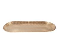 Bandeja Vintage Para Velas Jasur Dorada 45cm
