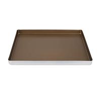 Bandejas de aleación de aluminio para hornear, para hornear, galletas, 40 x 30 x 3 cm