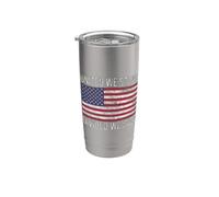 Bandera de Estados Unidos Unidos We Stand Divded We Fall American Patriot Vaso térmico de acero inoxidable de doble pared