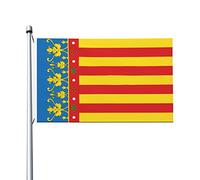 Bandera de la Comunidad Valenciana Banderas 3x5 Ft Bandera de decoración al aire libre Bandera ligera Banderas de fiesta en casa Patio 3x5 Banderas