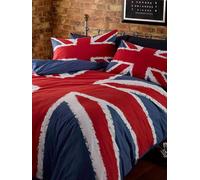 Bandera Reino Unido Set Funda Edredón Matrimonio England Gran Bretaña Azul Rojo