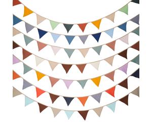 Banderines de tela para guardería de 2,6 M, 10 banderas triangulares, decoración de fiesta, pancarta para el hogar, Baby Shower, guirnalda de Carnaval NO020-Thanksgiving