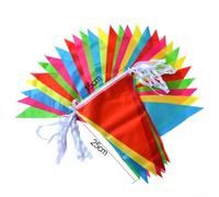 Banderines multicolor para fiestas, tela impermeable de 100 m (M)