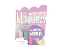 Banderitas adhesivas mooving pastel flechas colores blister de 5