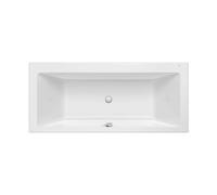 Bañera Acrílica Rectangular Biplaza Hidromasaje Mando Digital 5 Cm 180x80x43 cm Roca