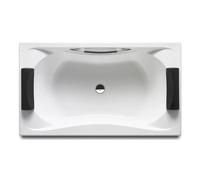 Roca Bañera acrílica BeCool 180x90 cm encastrada biplaza blanca con faldón en L – Total Premium