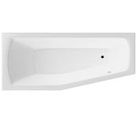 Bañera Aqualine OPAVA, 170x70x44 cm, color blanco, lado izquierdo