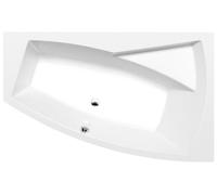 Bañera asimétrica Polysan EVIA R, 160x100x47 cm, lado derecho, color blanco