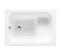 Bañera rectangular para instalación encastrada de 100 cm fabricada en acero Contesa Bañaseo Roca - Sin válvula