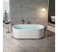 Bañera de acrílico, de media encimera o independiente – bañera angular u ovalada, disponible en versiones para la izquierda, el centro y la derecha, con dimensiones de 180x80 cm a 170x78 cm, e incluye