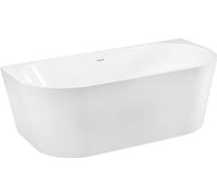 Bañera de acrílico, de media encimera o independiente – bañera angular u ovalada, disponible en versiones para la izquierda, el centro y la derecha, con dimensiones de 180x80 cm a 170x78 cm, e incluye