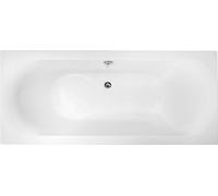 Bañera de acrílico rectangular Belvit Vienna, disponible en medidas de 170x75 cm y 180x80 cm. Bañera independiente con desagüe central, patas ajustables en altura y aislamiento térmico