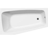 Bañera de esquina Aqualine BEROUNKA, 160x90x42 cm, para instalación en la esquina izquierda, color blanco
