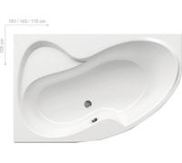 Bañera de esquina RAVAK Rosa II, 160x105 cm, lado izquierdo, color blanco (snowwhite), modelo CM21000000