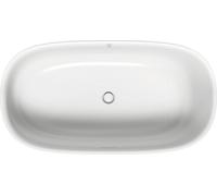 Bañera de hidromasaje Duravit Zencha, independiente, juego de desagüe y rebosadero blanco, Air-System, 1600x850mm, blanco mate, 760462000AS0000