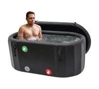 Bañera de hielo inflable portátil, Ice Bathtub 370L, baño de hielo, bañera con bomba de inflado y herramienta de reparación, bañera de inmersión en frío, para deportistas, recuperación terapia de frío