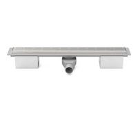 Bañera de plástico lineal de 850 mm, de diseño clásico mate, con desagüe lateral de 50 mm y sifón oscilante