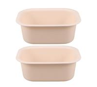 Bañera de Plástico para Cambiador de Bebés 2 Piezas Color Blanco Pp | Rectangular, Antideslizante y Resistente al Calor, Fácil de Limpiar, Uso en Lavadero y Mesa de Cambio