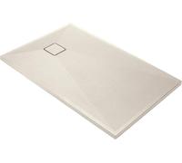 Bañera de resina de aspecto granito, moderna, de 120x90 cm, rectangular, duradera, resistente, fabricada en Polonia, con tratamiento hidrófugo, ideal para baños modernos.