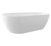 Bañera independiente Polysan REDUTA, de mármol artificial, 171x81x58 cm, color blanco