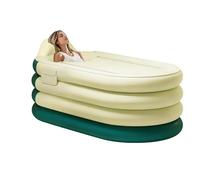 Bañera Inflable Incluye Bomba de Pie para Lavado Corporal Completo | Ducha Hinchable Portátil para Apartamento, Hogar, Hotel, Spa, Relajación, Recuperación, Atletas, Hombres y Mujeres