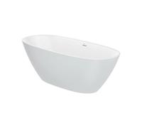 Bañera Oval Exenta con Desagüe Click-clack y Sifón Stonex 180x80x57cm Roca