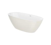 Bañera Oval Exenta con Desagüe Click-clack y Sifón Stonex 180x80x57cm Roca