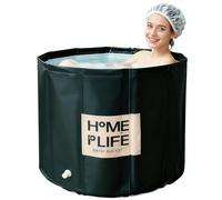 Bañera plegable para adultos, bañera portátil para spa caliente y baño de hielo para una rápida recuperación muscular 80x 65 cm