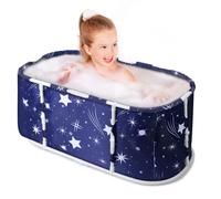 Bañera plegable para adultos, plegable, portátil, con marco resistente y doble drenaje, perfecto baño de hielo, recuperación muscular relajación, sin hinchar, más rápido 1 juego