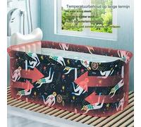 Bañera plegable: plegable, portátil, móvil, de plástico, para espacios pequeños, apta para adultos y niños, dimensiones: 120 x 55 x 50 cm. Incluye soporte de PVC