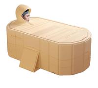 Bañera Plegable Portátil Para Adultos, Bañera Compacta Para Una Sola, Cómoda Bañera Estilo Spa, Bañera Plegable Que Ahorra Espacio Para Relajarse, Perfecta Para El Hogar O Baños Pequeños