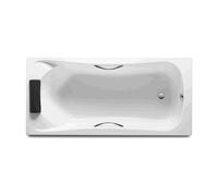Roca Bañera acrílica BeCool 190x90 cm blanca - faldón en L y válvula automática con sifón