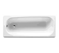 Bañera Rectangular de Hierro Fundido Roca 150x70 cm Blanca - Sin válvula / Conjunto de 4 pies regulables para bañeras de fundición