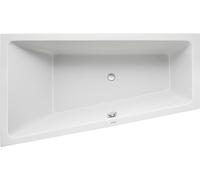 Bañera rectangular Duravit, modelo No. 1, 170x100 cm, color blanco, lado izquierdo