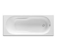 Bañera Rectangular Acrílica Roca Genova 160x75 cm Blanca - Con válvula automática con sifón