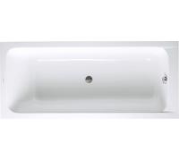 Bañeras Duravit D-Code, 1700x750mm, rectangular, versión empotrada, 120 litros, 1 fondo inclinado, blanco brillante, 700099000000000