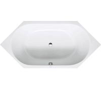 Bañeras Duravit D-Code, 1900x900mm, hexagonal, versión empotrada, 140 litros, 2 inclinaciones hacia atrás, blanco brillante, 700138000000000
