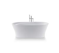 Bañeras exentas Duravit Cape Cod, respaldo inclinado, 1650x780mm, revestimiento sin juntas, marco, desagüe y rebosadero, blanco, 700459000000000